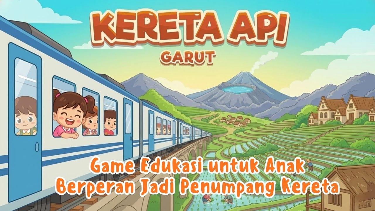 Simulasi Jadi Penumpang Kereta ke Garut | Game Edukasi Anak