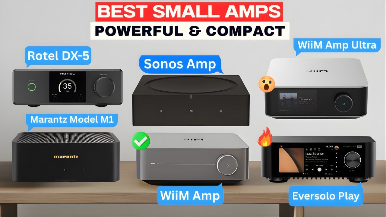 Najlepsze małe wzmacniacze do system&oacute;w HiFi i audio domowego w 2025 roku