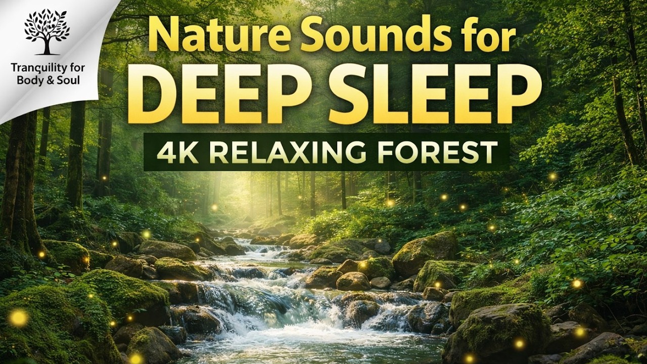 Nature Sounds for Deep Sleep 🌿 Naturgeräusche zum Einschlafen ✨ 4K Relaxing Forest