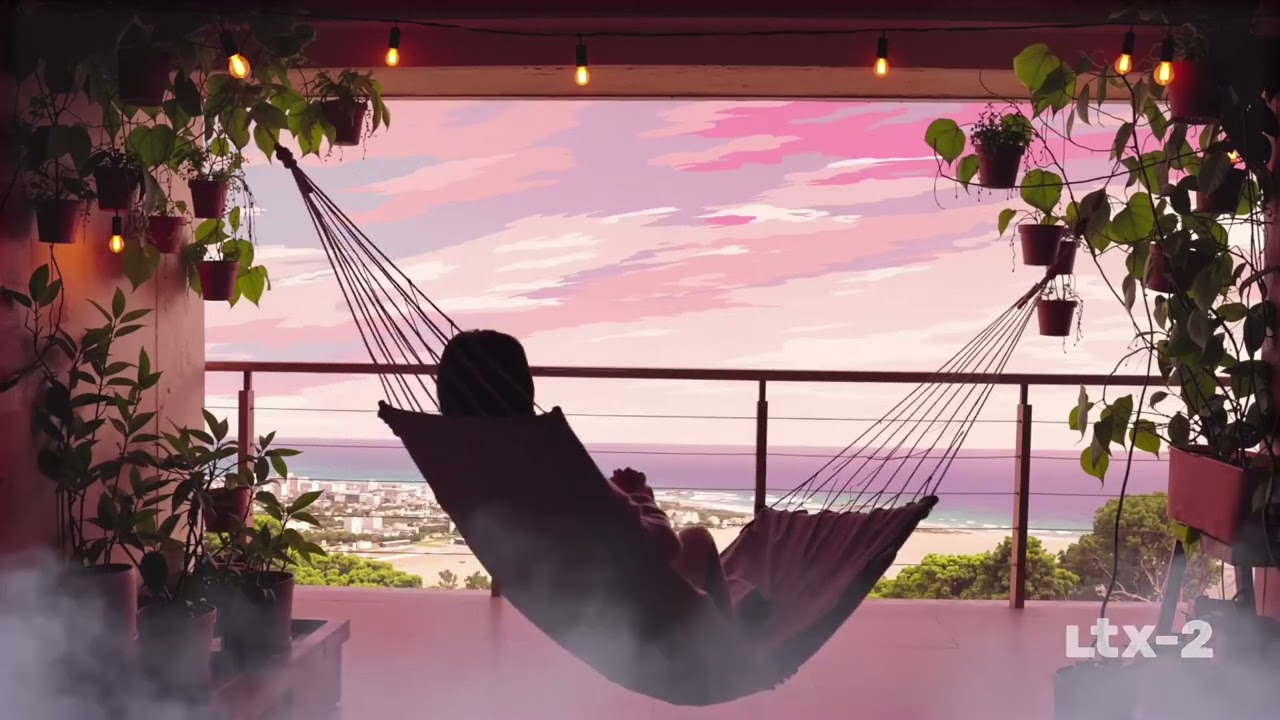 swaying in a hammock, watching the sun fade—lofi for quiet minds 🌊✨