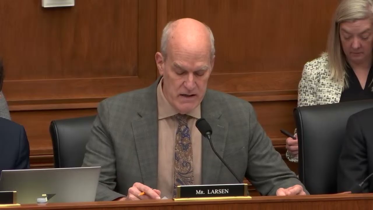 Ranking Member Larsen's Opening Statement for Hearing on 