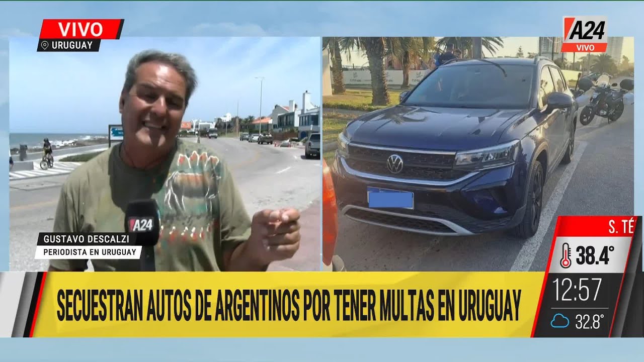 🚘 Secuestran autos de argentinos por tener multas en Uruguay