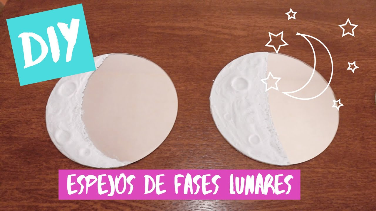 DIY espejos fases de la luna