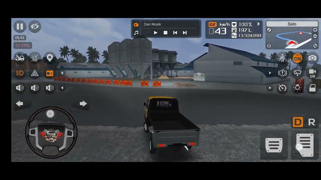 TRUCK SIMULATOR INDONESIA SOLO AMBIL PENGGILINGAN PADI (DRAWING) #trucksimulatoruitimate