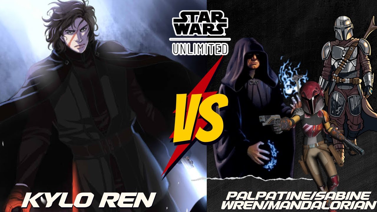 Star Wars Unlimited Kylo Ren Gameplay. So Much Power In a Single Turn!