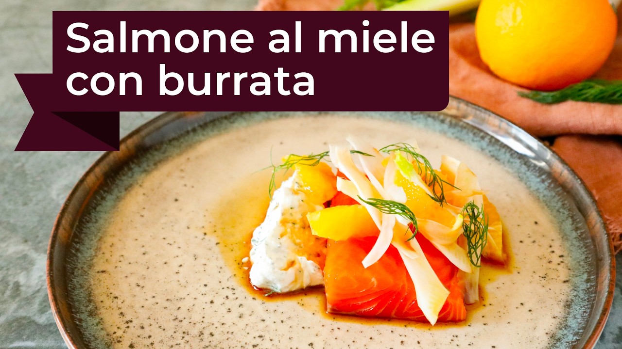 Salmone glassato al miele con arancia e finocchio | Ricetta leggera