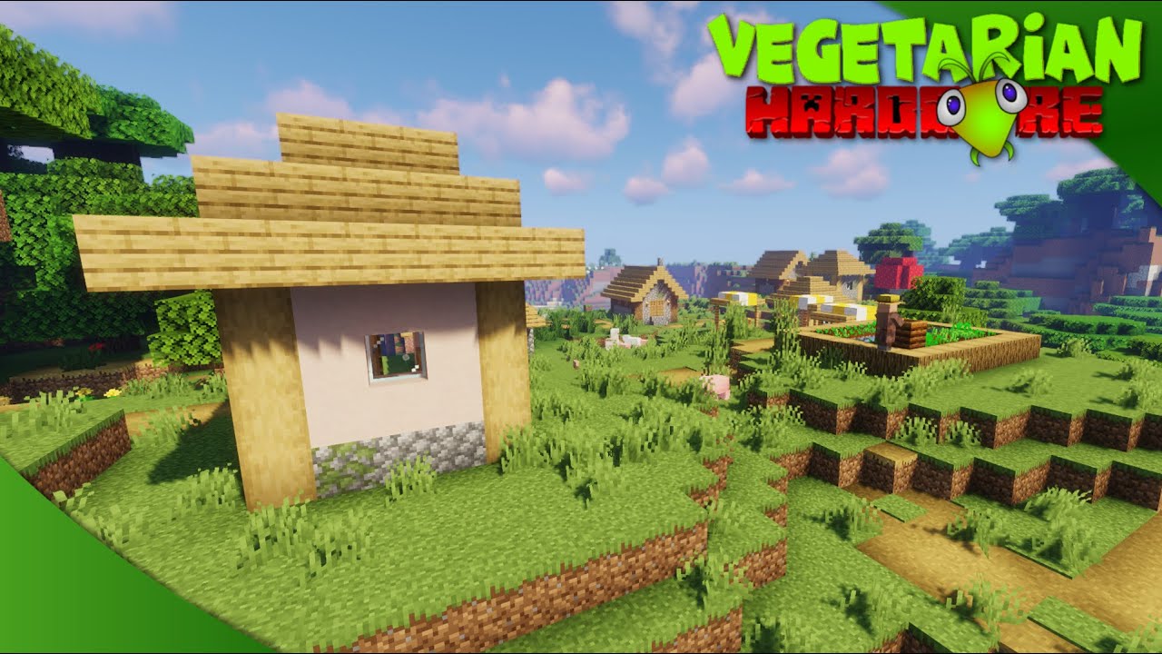 Exploring the Village &hearts; Ep. 3 &hearts; Vegetarian Hardcore Minecraft Lets Play