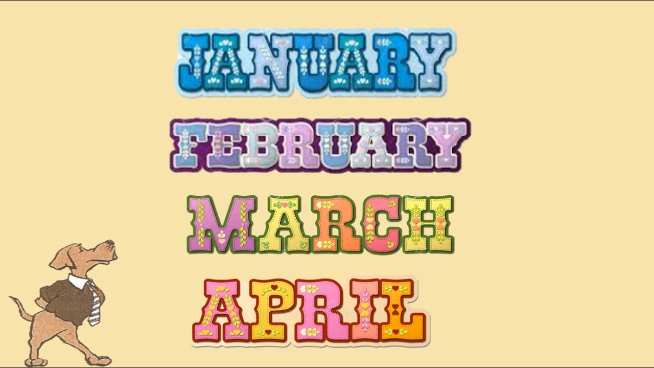 Meses do Ano em Inglês (Months of the Year)