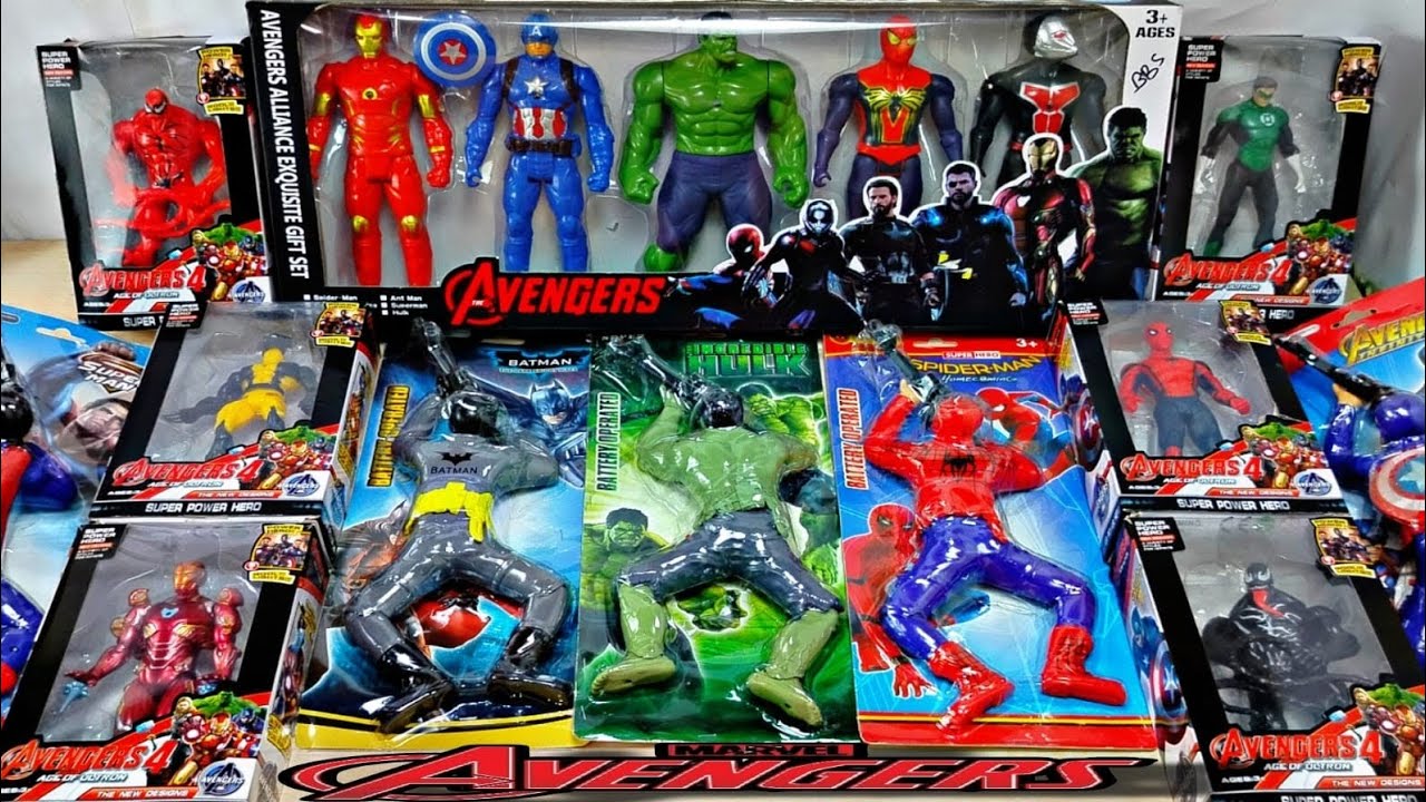 AVENGERS TOYS/Action Figures/Unboxing/Cheap Price/Ironman,Hulk,Thor, Spiderman/Toys.