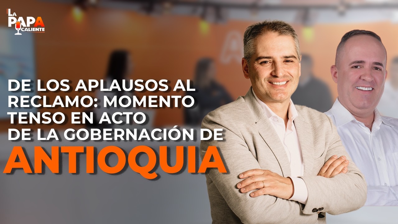 De los aplausos al reclamo: momento tenso en acto de la Gobernación de Antioquia #LaPapaCaliente