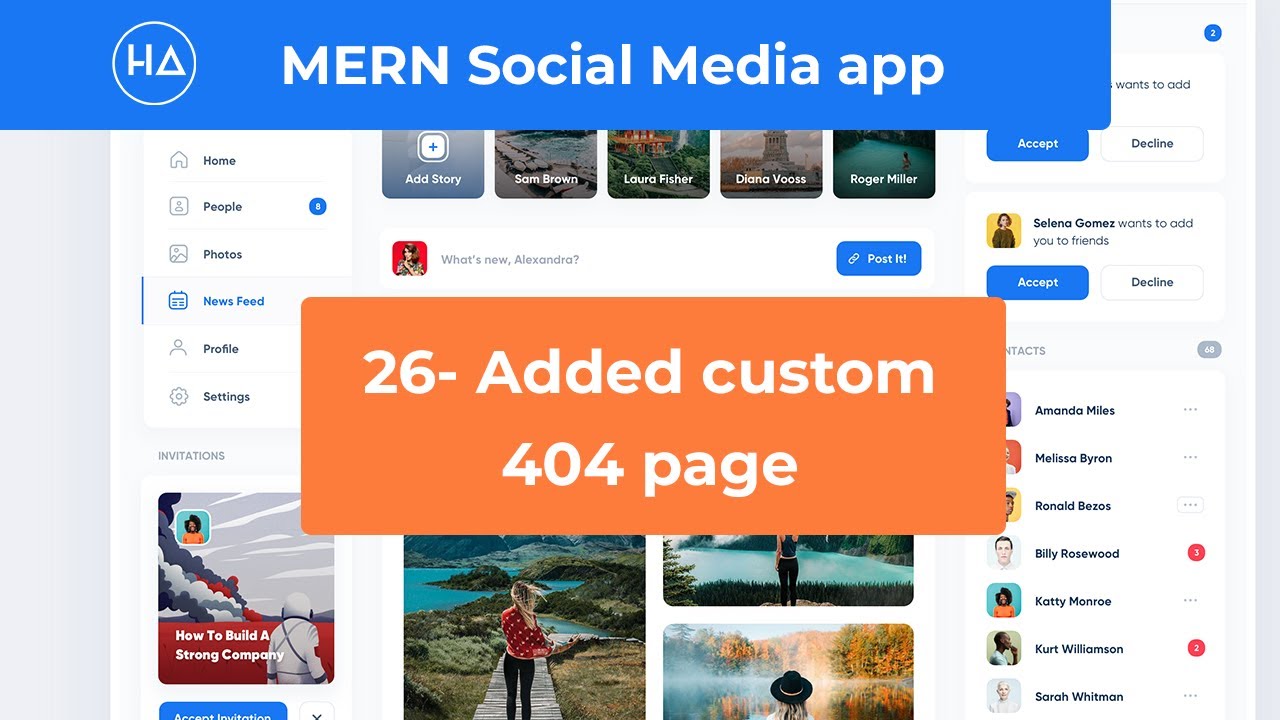 26- Social Media App MERN STACK :  404 Page Not Found Component  - بالدارجة التونسيّة