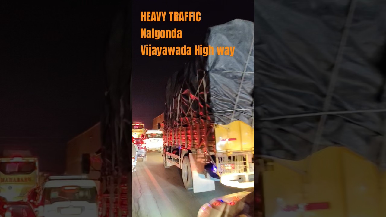 Heavy Traffic Hyderabad - Nalgonda - Vijayawada Highway#sankranthi#sankrathi fest#pongalcelebration