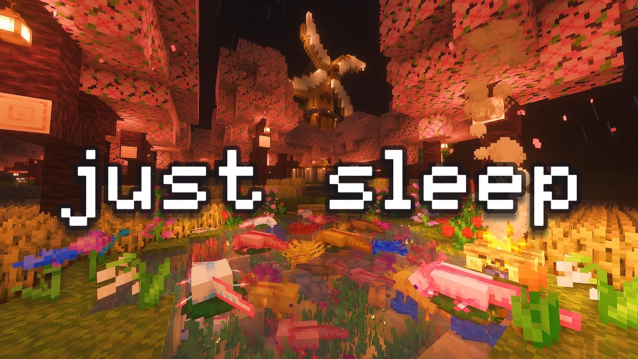 🌙 Засни мгновенно ⎮ Дождь в Minecraft и уютная атмосфера цветочного дома