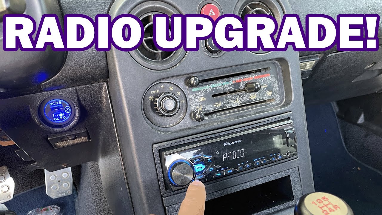 1990-1993 Miata Radio Install! Pioneer Radio Upgrade and Metra Dash Kit!