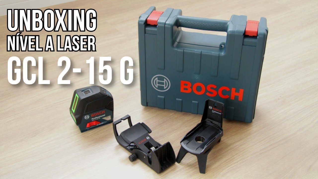 Bosch GCL 2-15 G unboxing Nível a Laser Verde