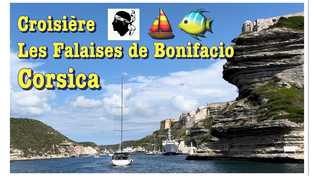 Corsica croisière : les falaises de Bonifacio - la ville, le port, les grottes & les criques #corse