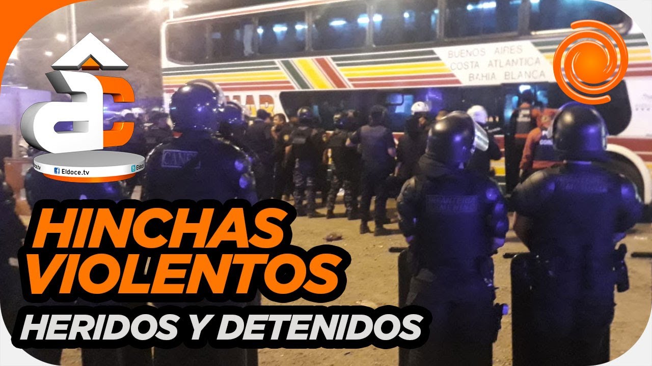 Enfrentamientos entre barrabravas de Banfield y la Policía de Córdoba: hubo heridos y detenidos