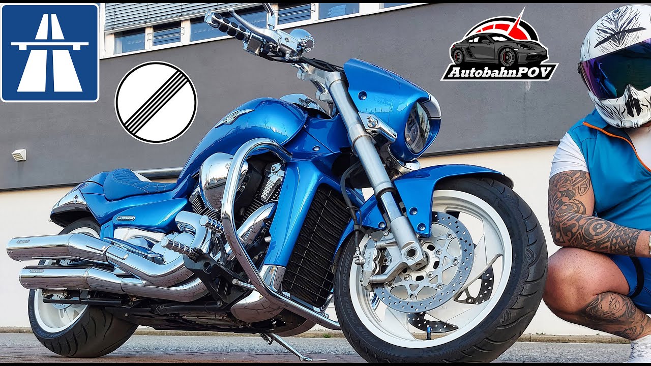 Suzuki M1800R/M109R Intruder/Boulevard POV Drive on German Autobahn | No Speed Limit | 200+ KPH