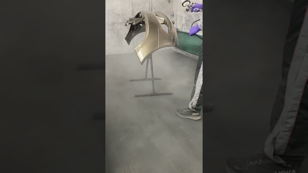 Mercedes bumper painting