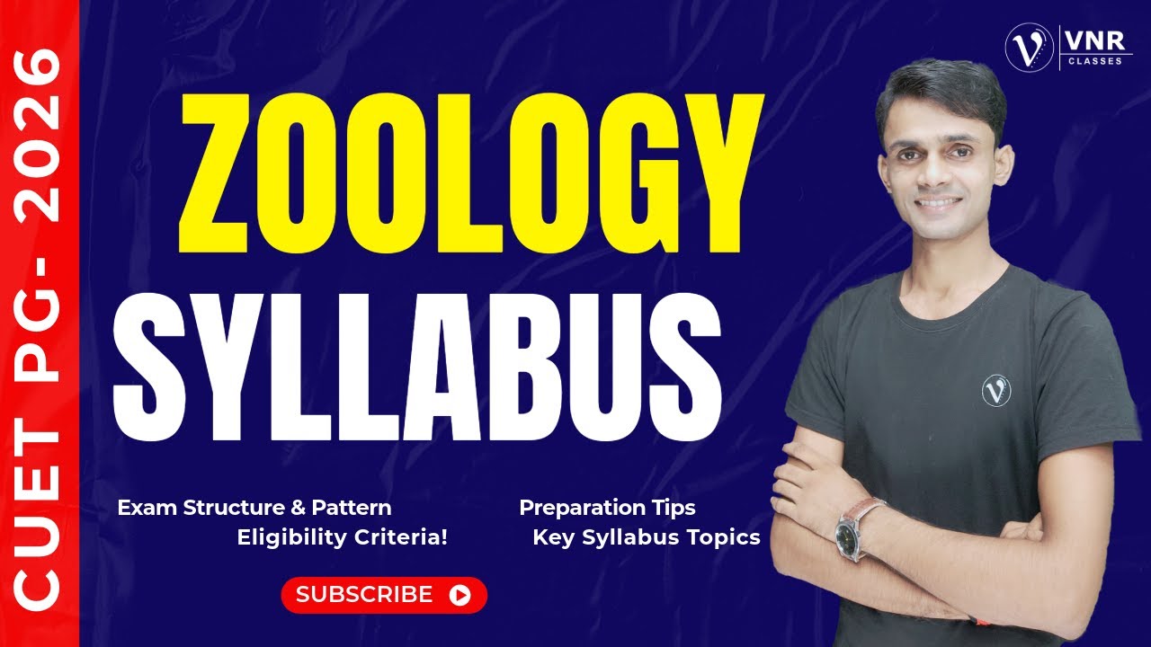 CUET PG 2026 Zoology Syllabus Explained | Full Course Breakdown | 🔥 Complete Roadmap to Selection