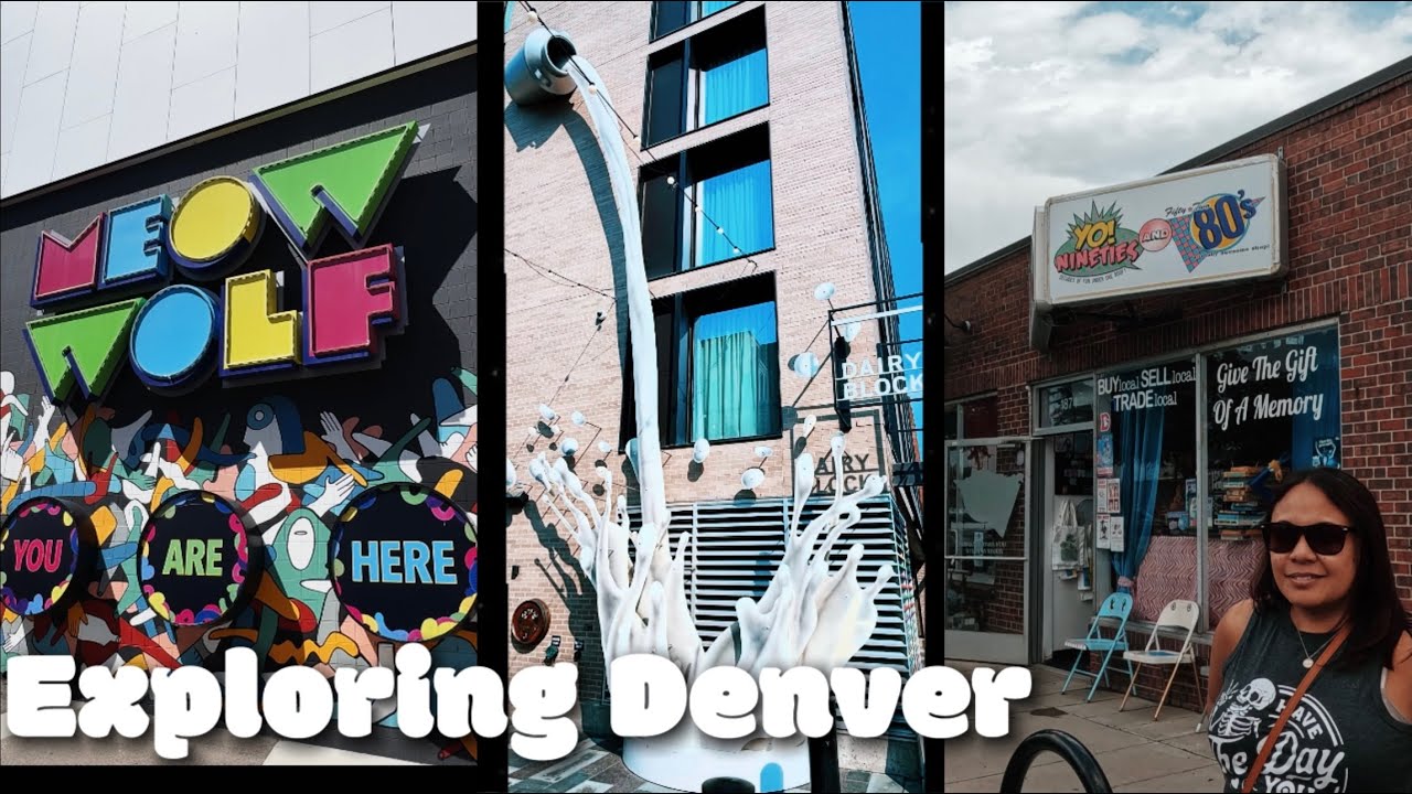 Exploring Denver Colorado Meow wolf, Dairy block and cool Retro Toy store