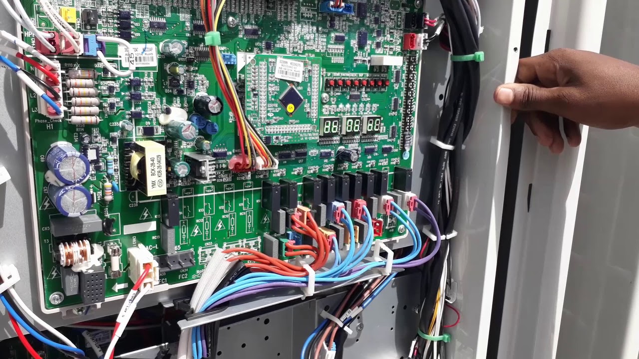 Gree Multi VRF Air Condition Program setup up Sinhala