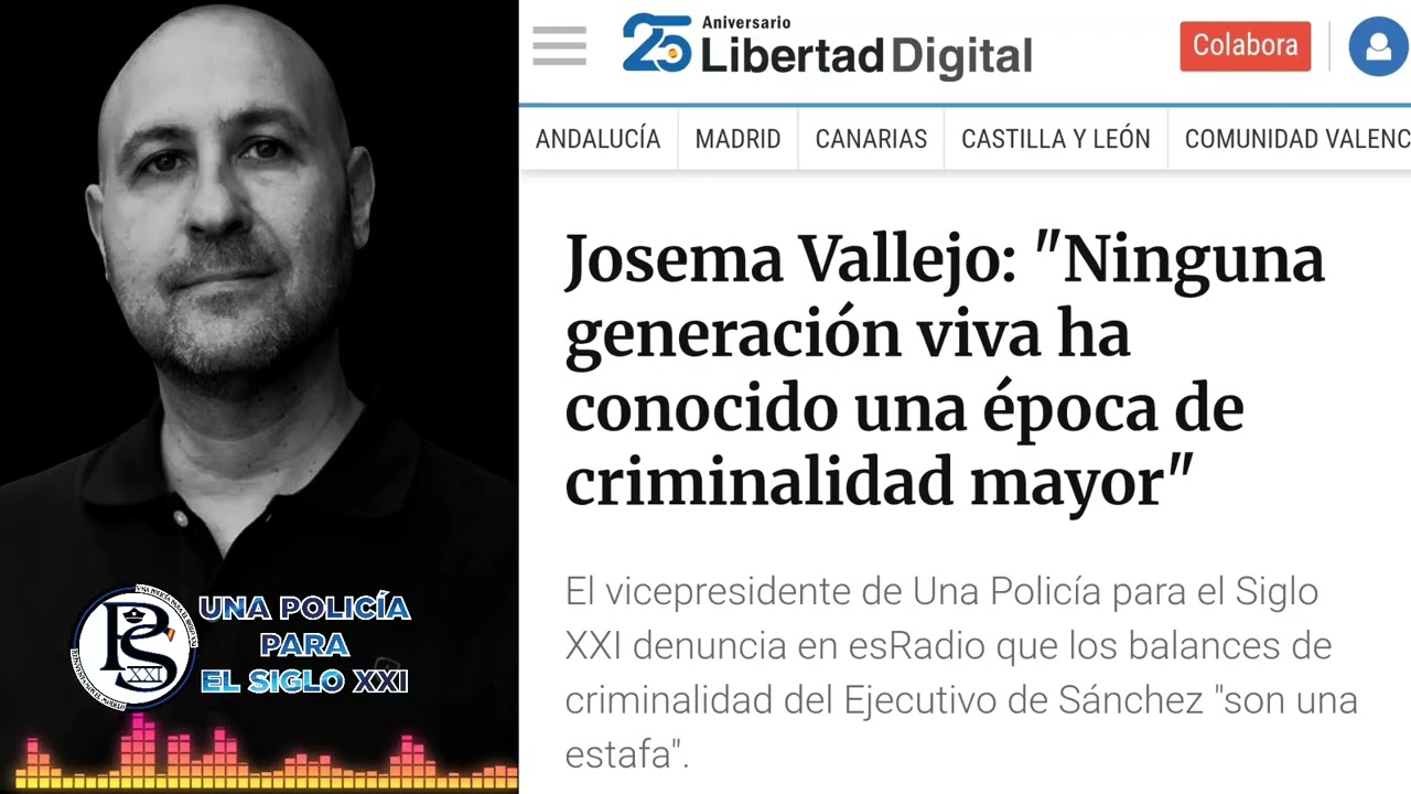 El aumento de la criminalidad - Entrevista a Josema Vallejo 