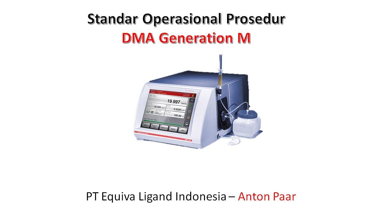 SOP DMA Generation M (Benchtop Densitymeter) - Anton Paar