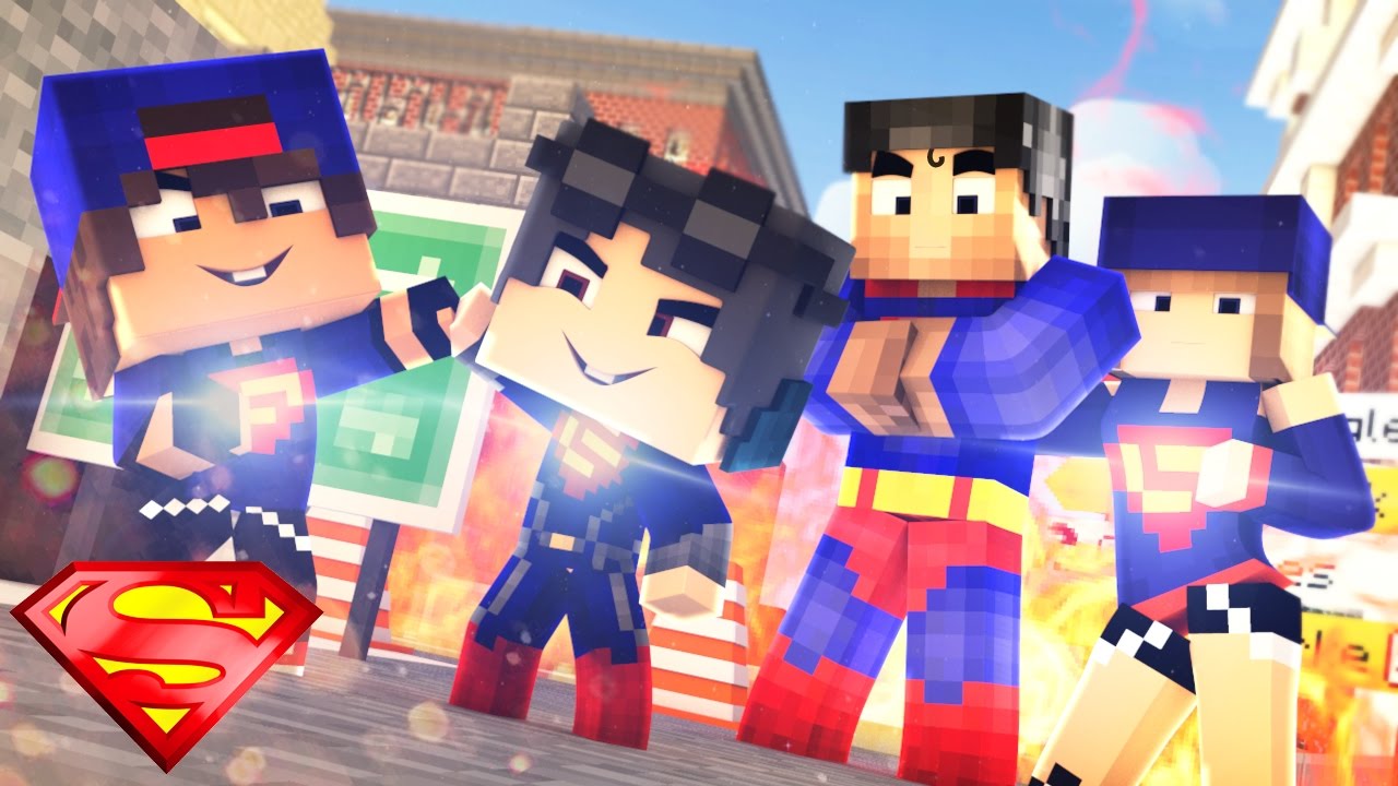 Minecraft: WHO'S YOUR FAMILY? - O BEBÊ DA SUPER GIRL E O BEBÊ DO SUPER MAN VIRARAM IRMÃOS!