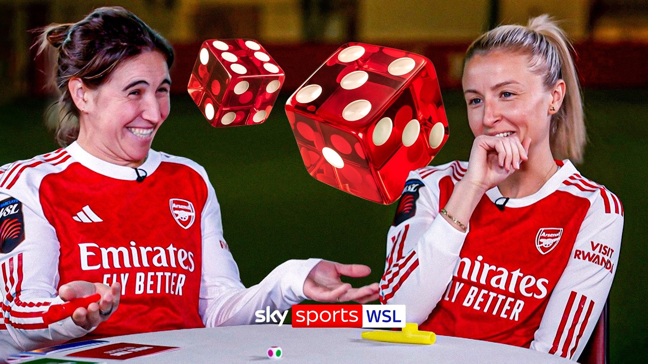Your best teammate impression? 😂 | Leah Williamson and Mariona Caldentey play Roll the Dice