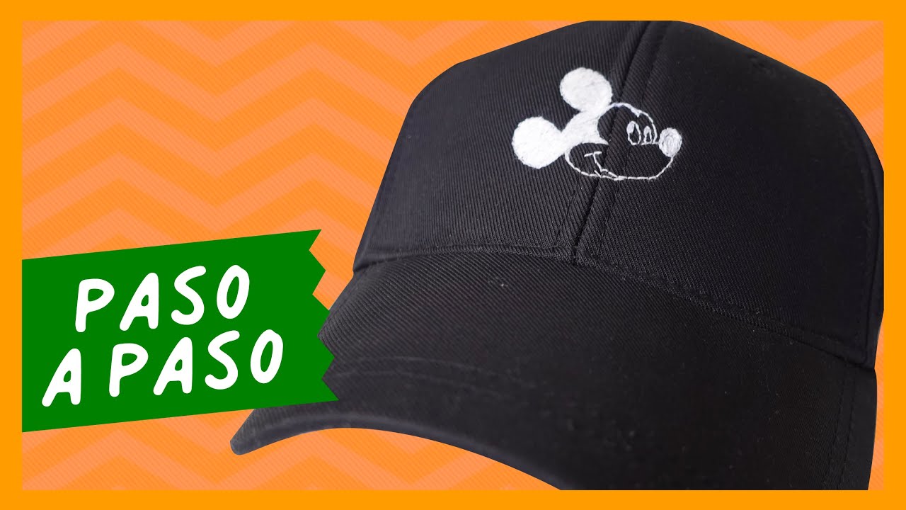 🧵 Bordado a Mano de Mickey en una Gorra | Tutorial Paso a Paso