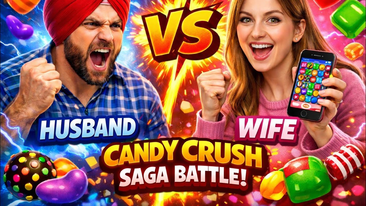 husband vs wife Candy crush saga live punjabi gameplay