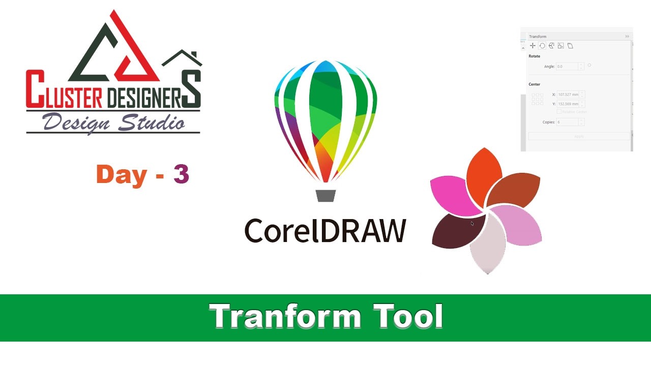 CorelDRAW Transform Tool Explained | Move, Rotate, Scale & Mirror Tutorial
