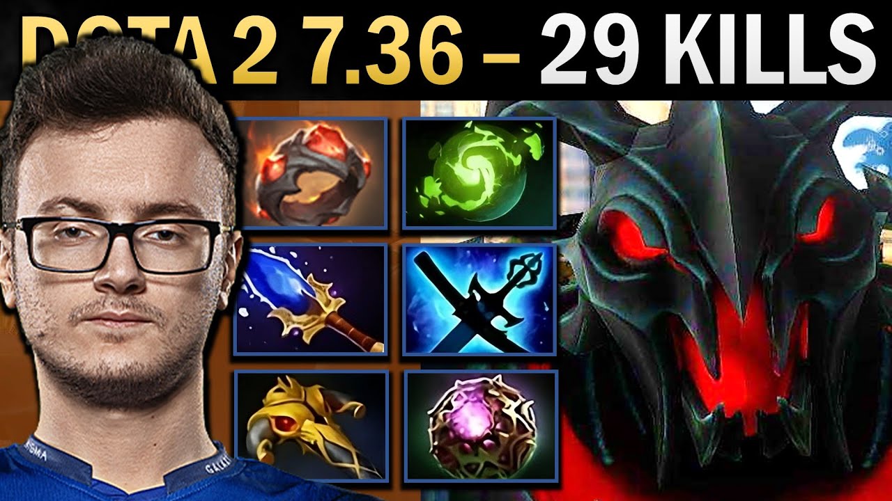 Shadow Fiend Gameplay Miracle with 29 Kills and 1222 XPM - Dota 2 7.36