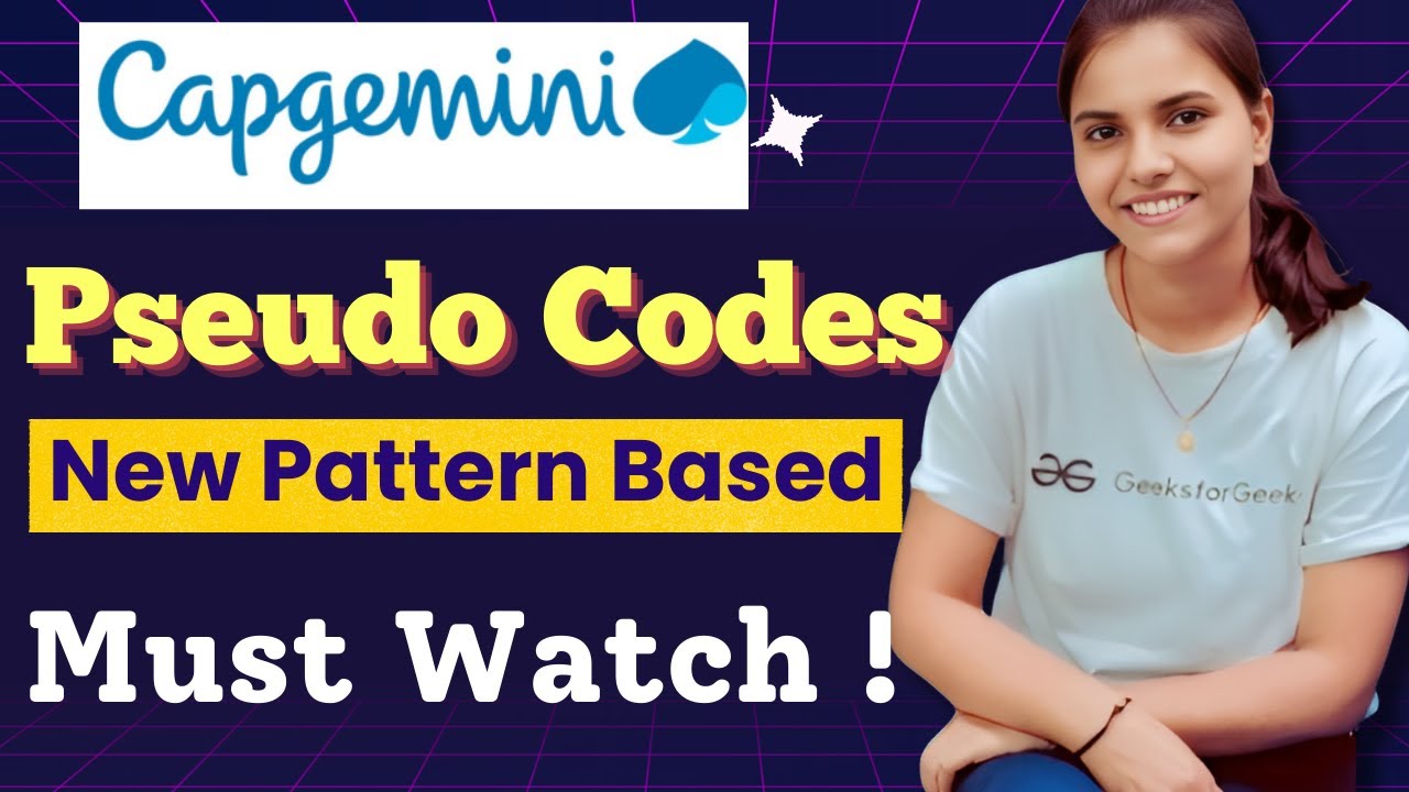 Capgemini Pseudo Codes Questions | Capgemini Technical Assessment Questions #capgemini_exam #fresher