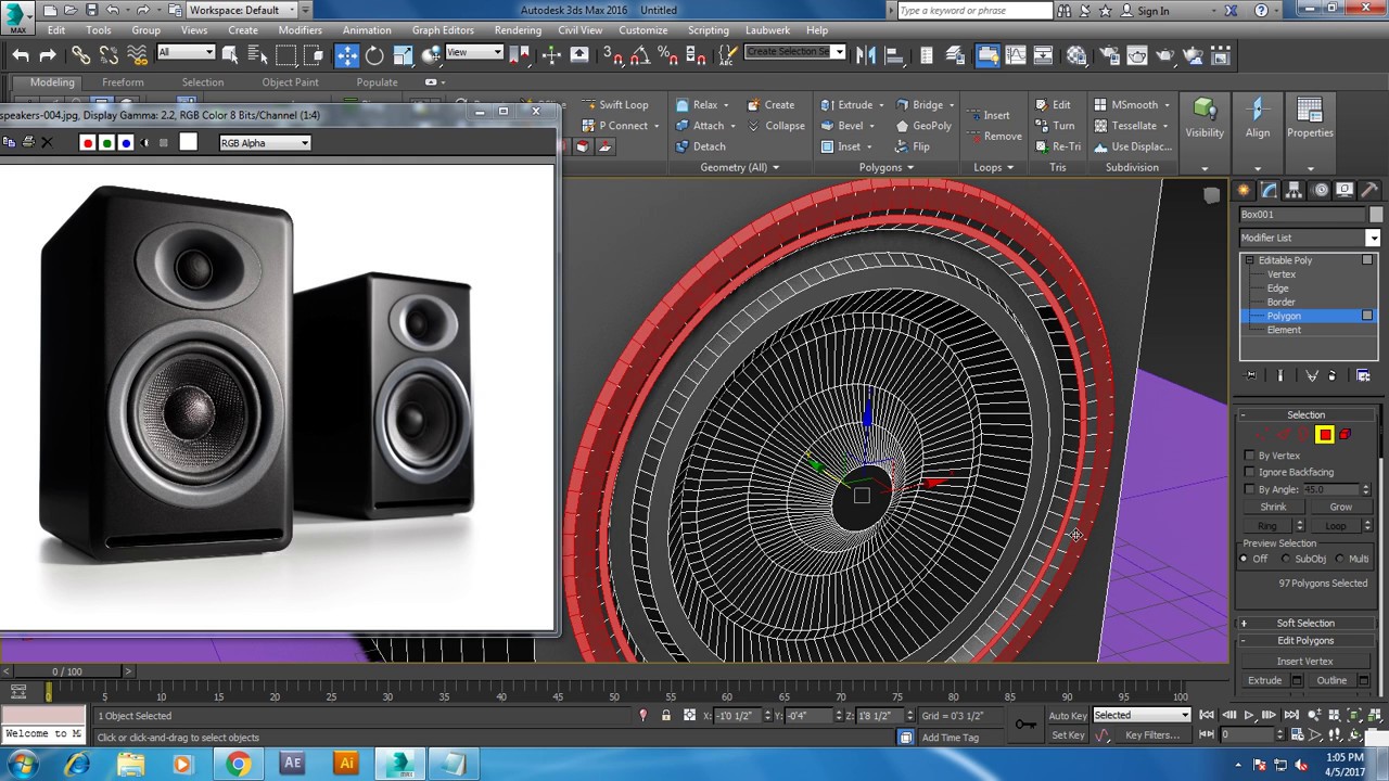 Tutorial on Modeling Speakers in 3dsmax.