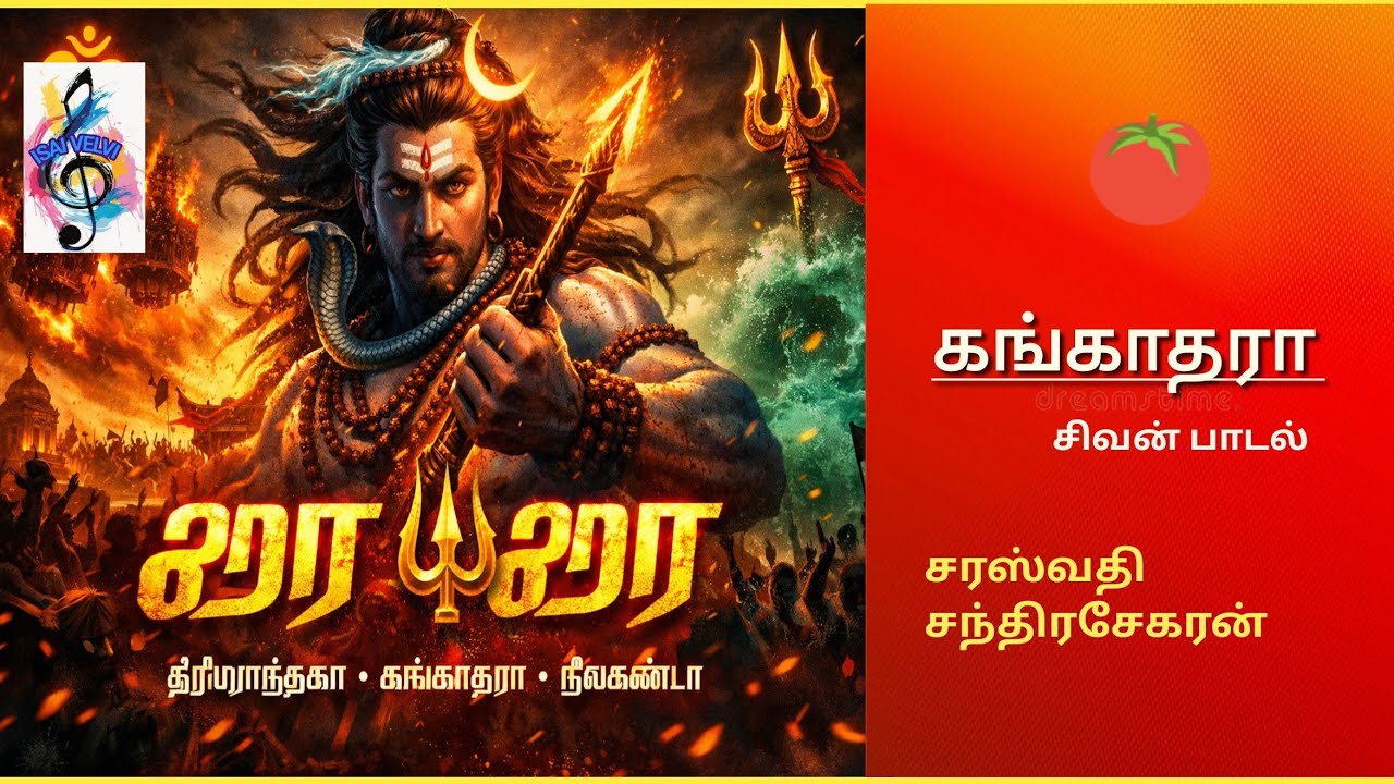 Gangadhara 🔱 Tripurantaka 🔥 | Tamil Cinematic Shiva Song / சரஸ்வதி சந்திரசேகரன் / isaivelvi