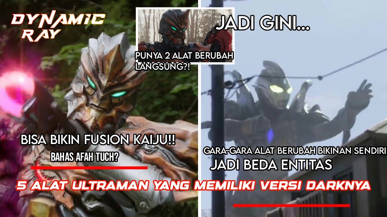 REPAINT MANA REPAINT?? DARK CUYY!  | 5 ALAT BERUBAH ULTRAMAN YANG MEMILIKI VERSI DARKNYA