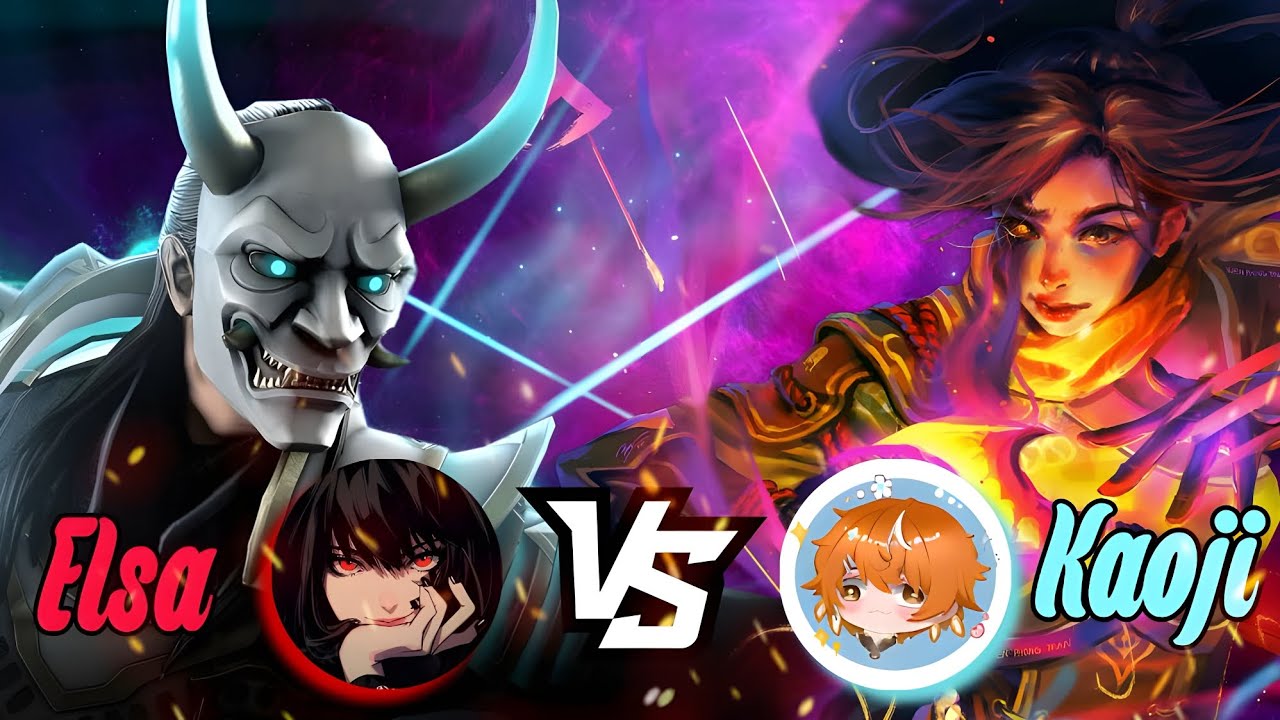 Elsa vs Kaoji 🐐🥵  (the best ITU player) | Shadow Fight 4 Arena #shadowfight4