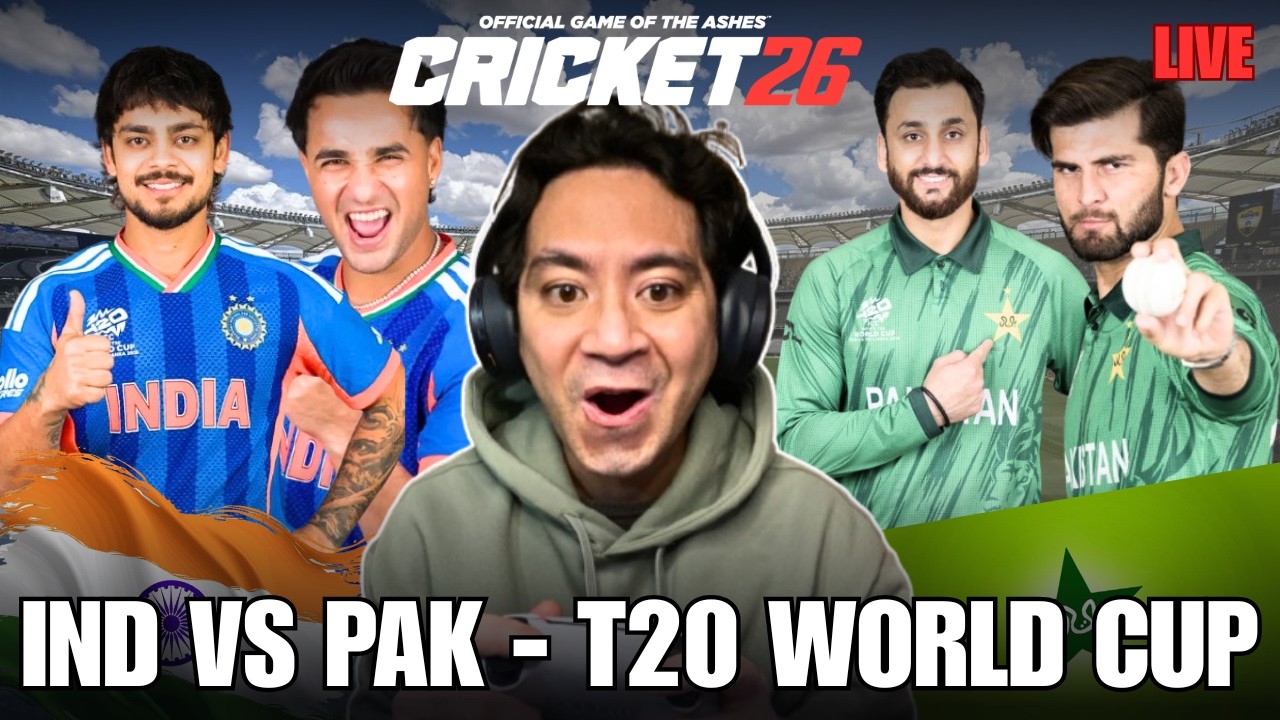 India vs Pakistan T20 World Cup Match | IND vs PAK | Cricket 26 Live | NoobBroLive