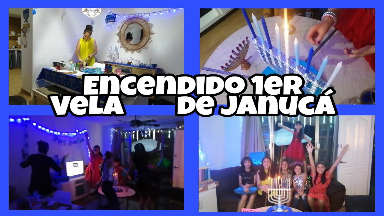 Encendido de la 1er vela de #janucá DECORACIÓN /Danza /CENA familia y amigas 🕎✡️