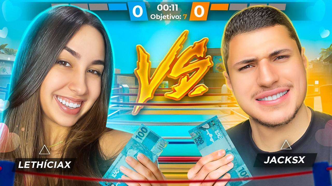 X1 DE CASAL VALENDO 100 REAIS NO FREE FIRE!