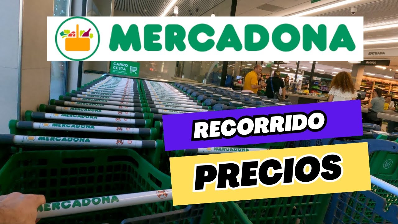 Mercadona en Granada. España: Walking, products and Prices / Caminata, productos y precios.