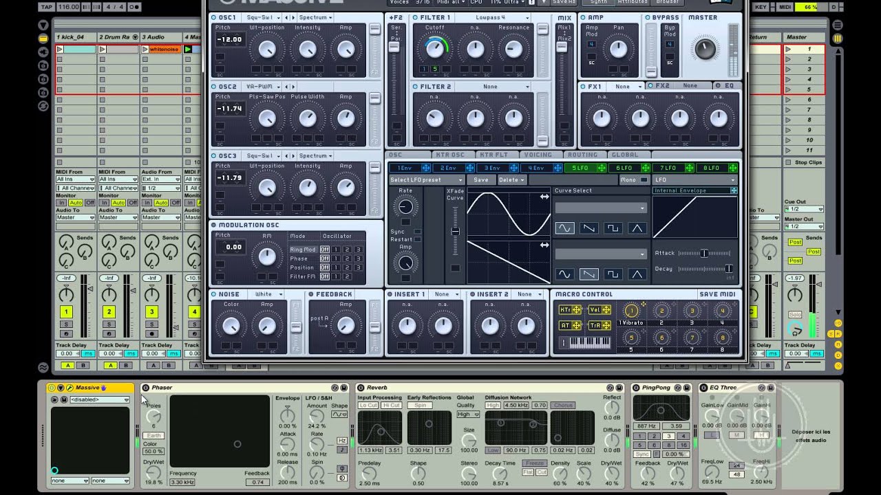 How to make Dub techno Chords with Massive