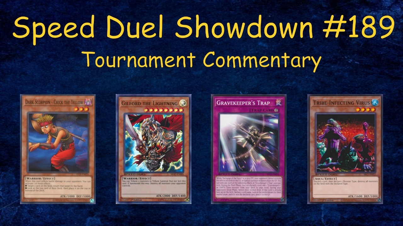 [SPEED DUEL] DB Showdown #189 Tournament Commentary