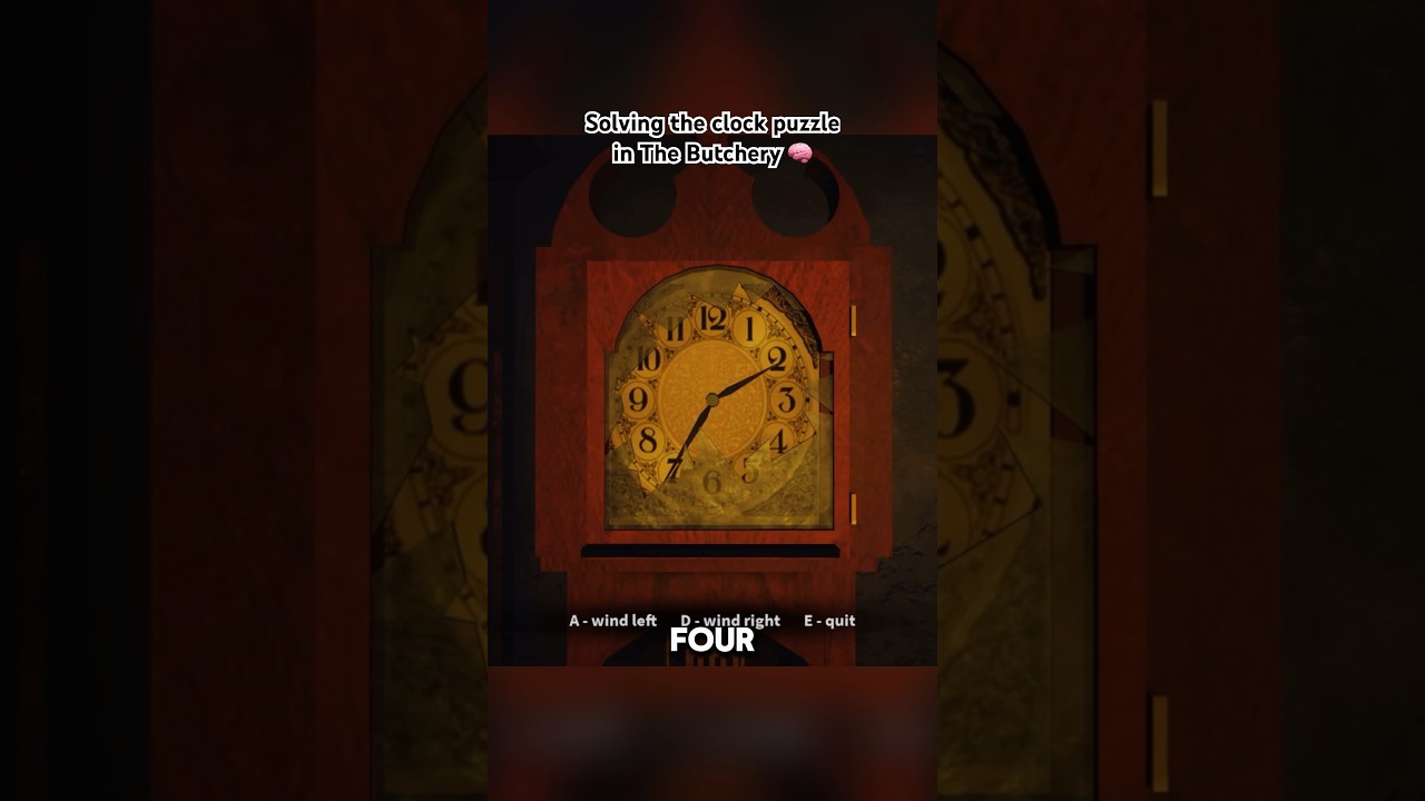 Solving the CLOCK PUZZLE in Roblox The Butchery 🧠🕰️