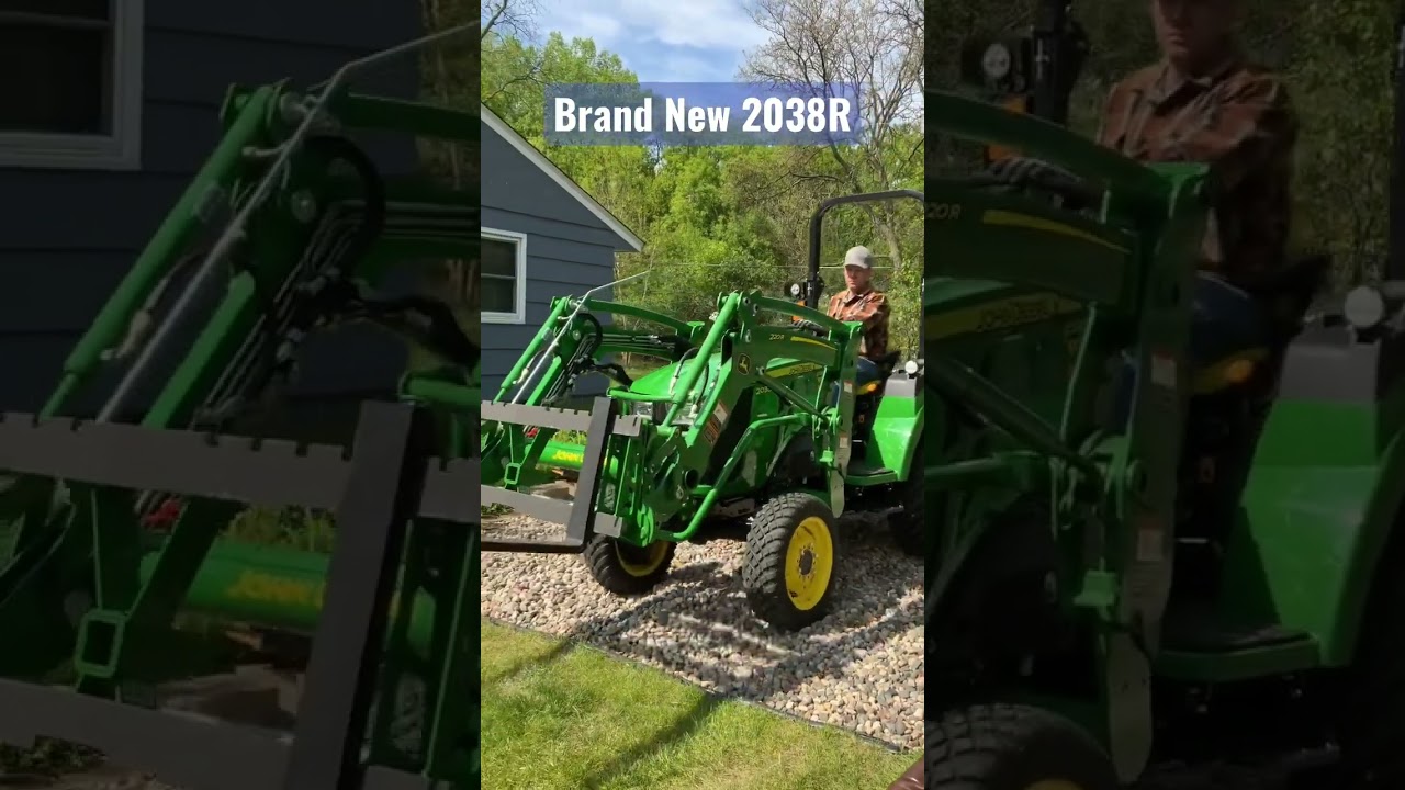 First Time Driving My John Deere 2038R with the Forks 