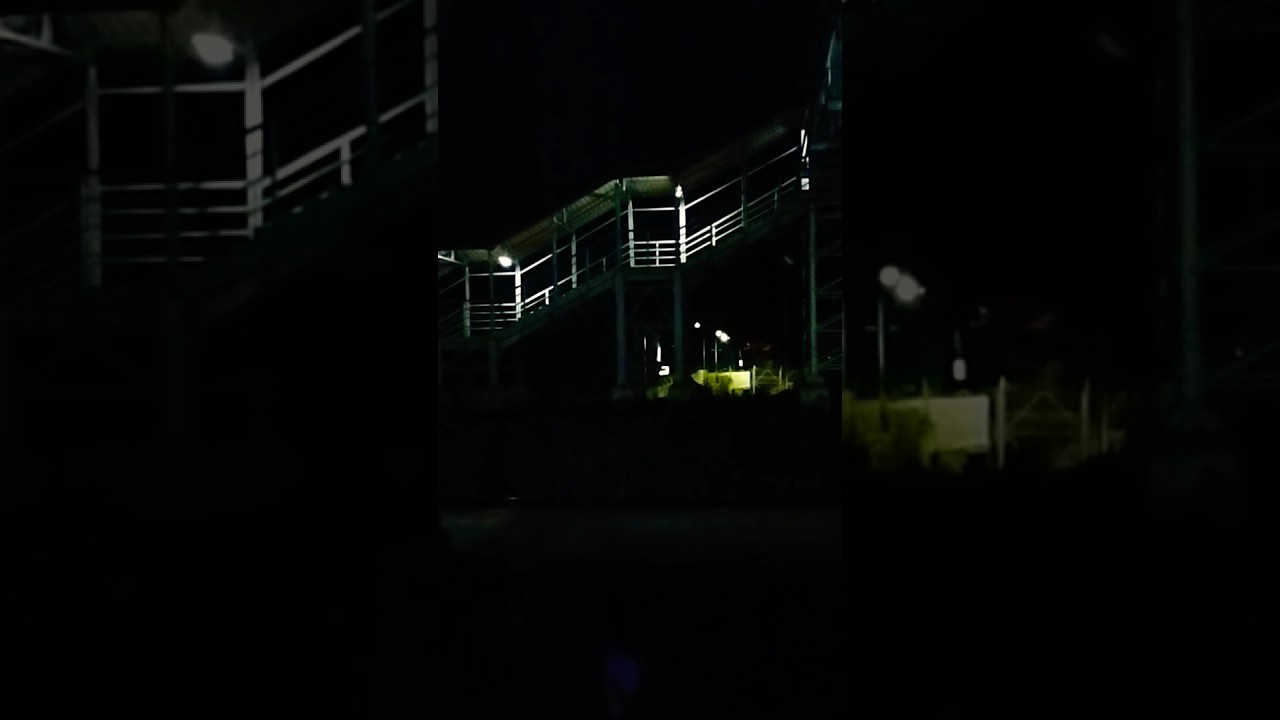 Railway station in Karnataka late at night | Ghost caught on cam !!? #ghost #horrorstories #train