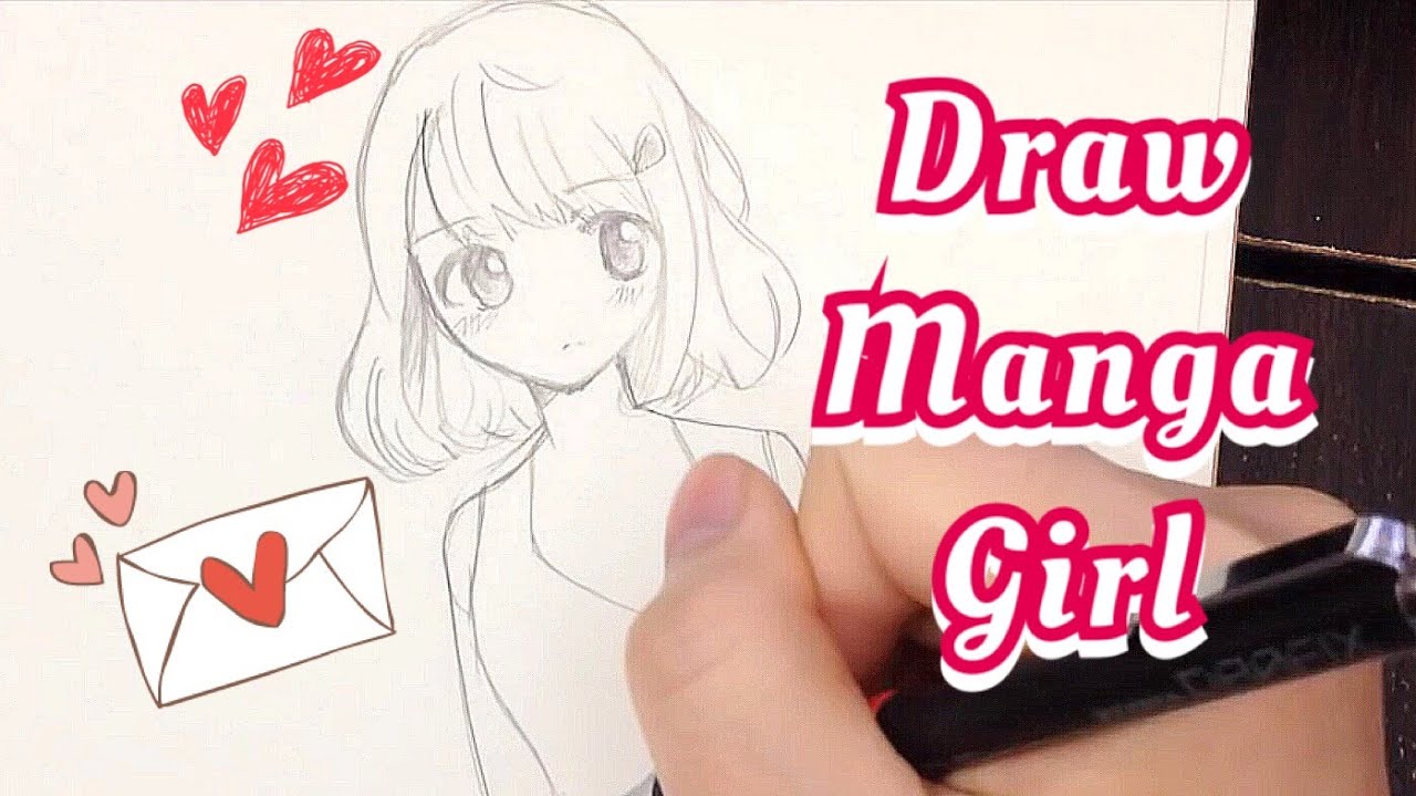 Draw a Manga Girl (real time drawing)