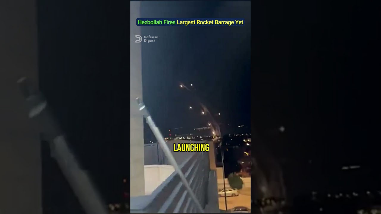 Hezbollah Fires Largest Rocket Barrage Yet